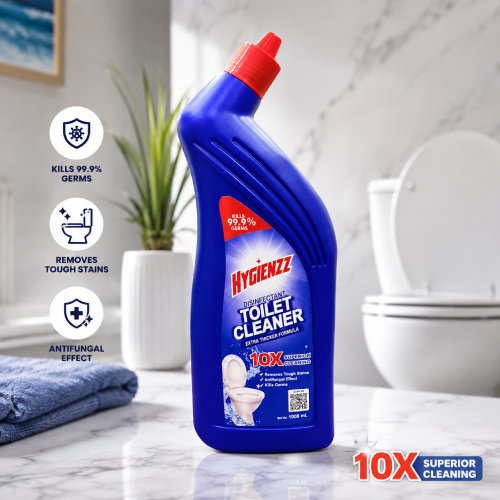 Hygienzz Disinfectant Toilet Cleaner 1L Blue – Kills 99.9% Germs