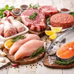 Chicken, Meat & Fish