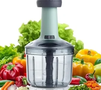 Push Vegetable Chopper 900ML with 5 Blades | Kitchen Cutter for Onion, Garlic, Tomato & Salad