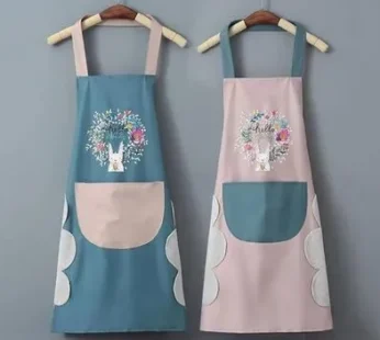 Kitchen Apron with Hand Wiping Towel & Big Pocket | Cooking Apron for Men & Women