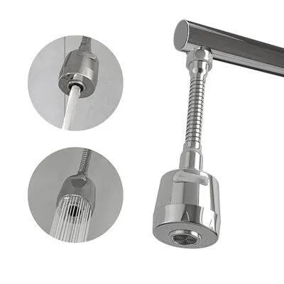 Flexible Kitchen Tap Extension with 2 Water Flow Modes | Faucet Extender Water Saver for Sink